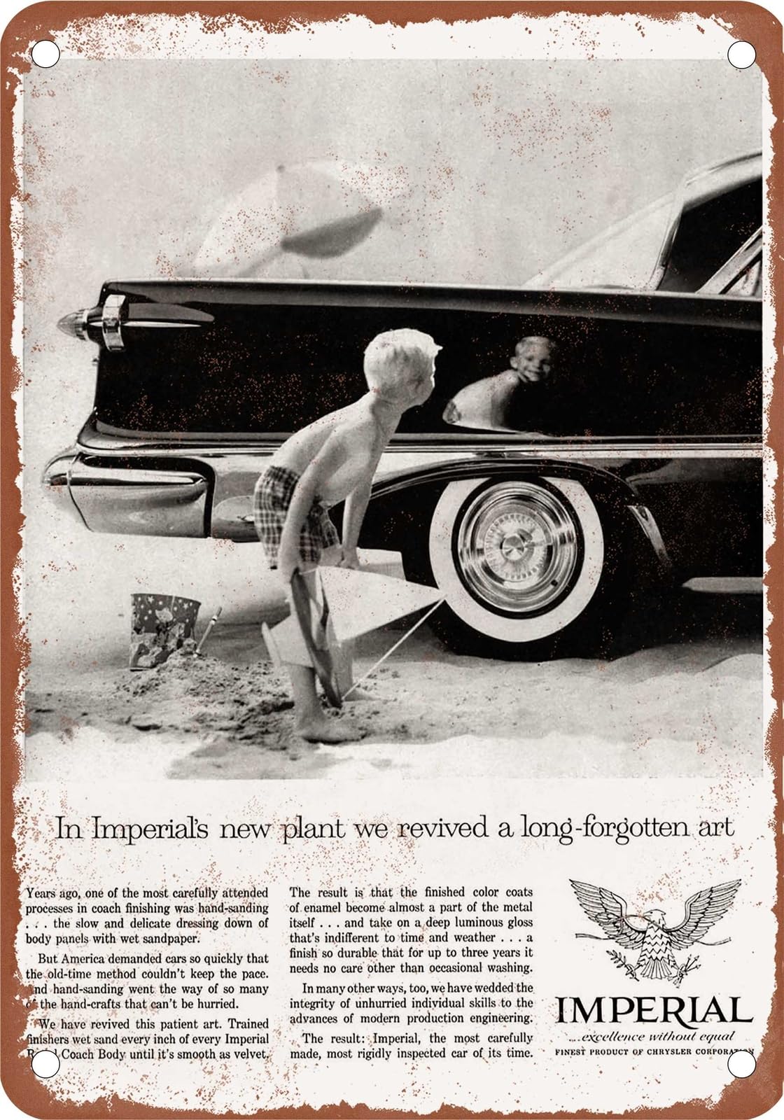 Miaomansenstore Metal Sign - 1959 Imperial Vintage Ad 08 - Old Retro Rusty Look Home Decor