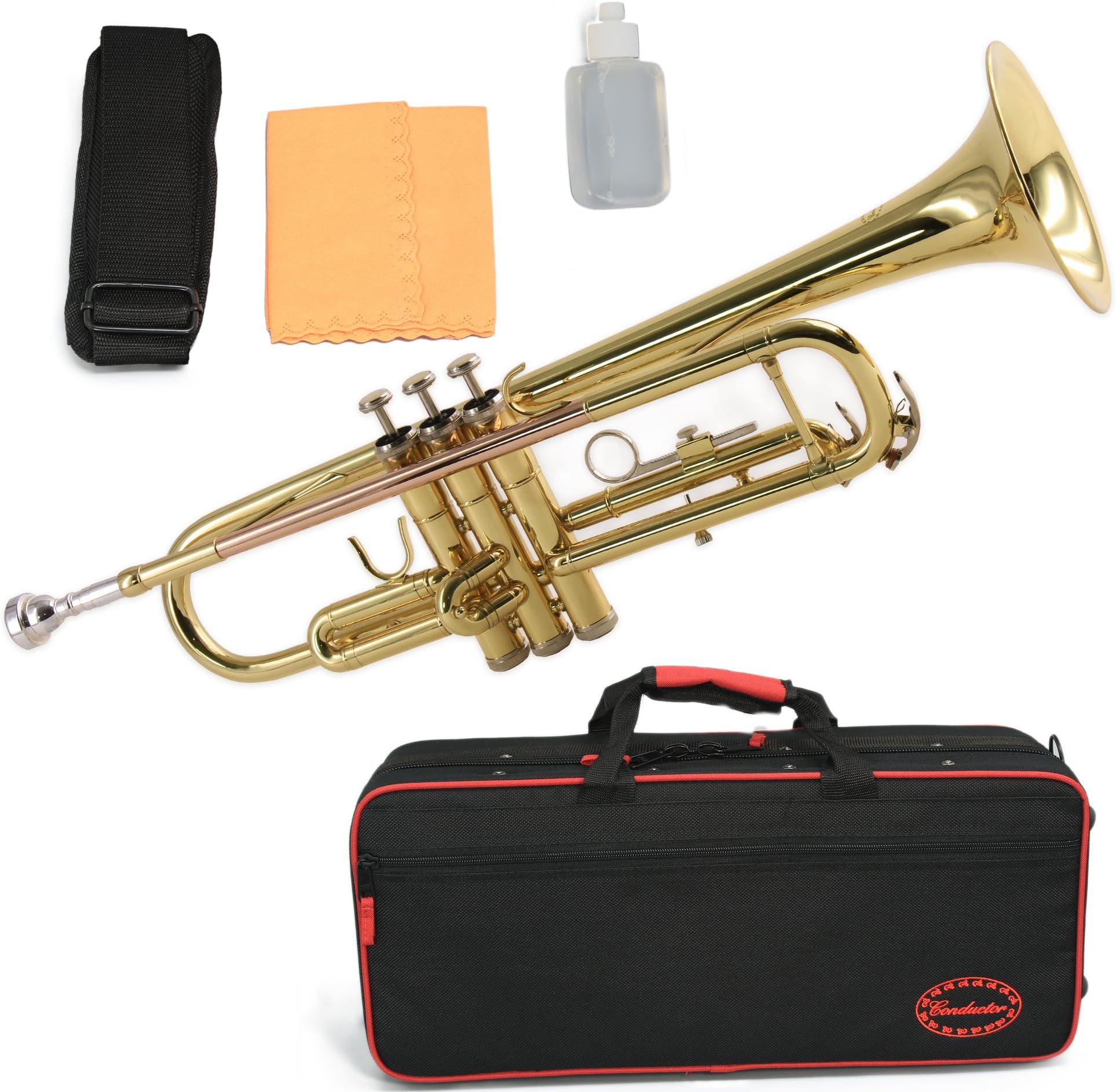 Conductor Brass Trumpet - Series II, with Deluxe Case and Accessories