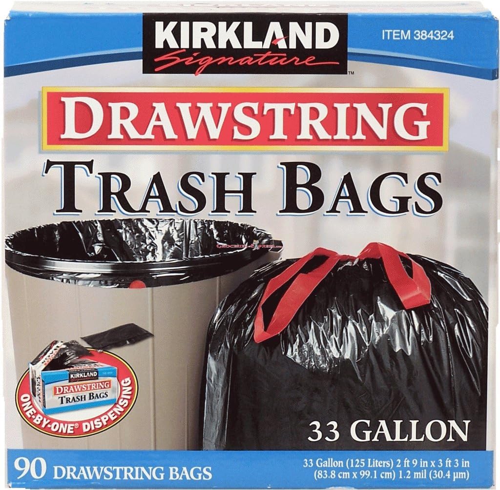 3 Wholesale Lots Kirkland Signature Drawstring Trash Bags