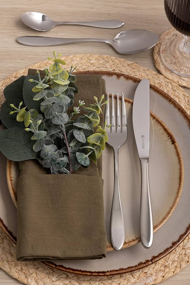 【Viners】 ディナーナイフ【シルバープレート】6本　ケース Viners】 ディナーナイフ【シルバープレート】6本 ケース Viners