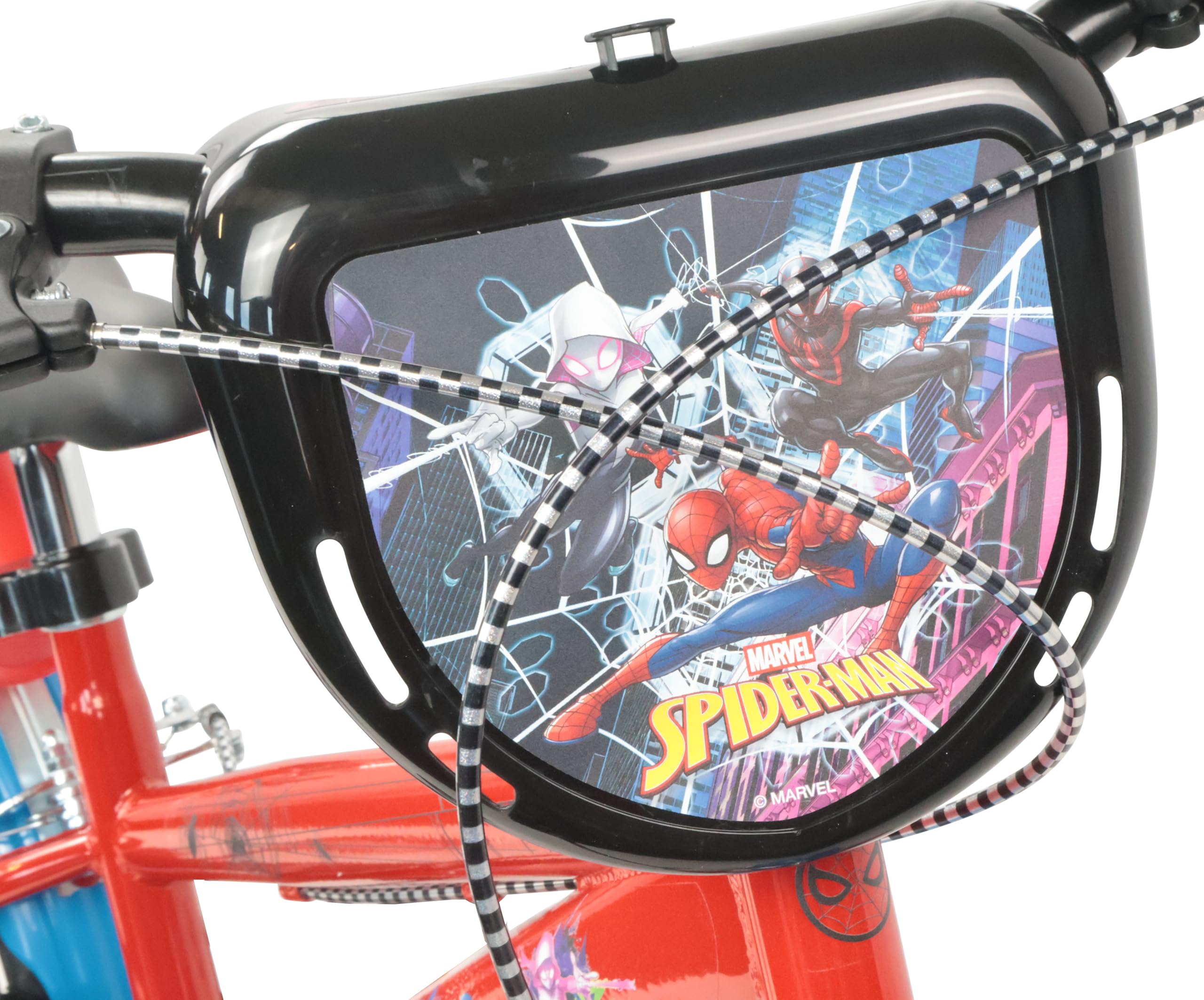 Denver Bike Bicicletta Bambino 14 Pollici Spiderman 3-5 Anni Rotelle Removibili Freni Caliper Telaio Acciaio