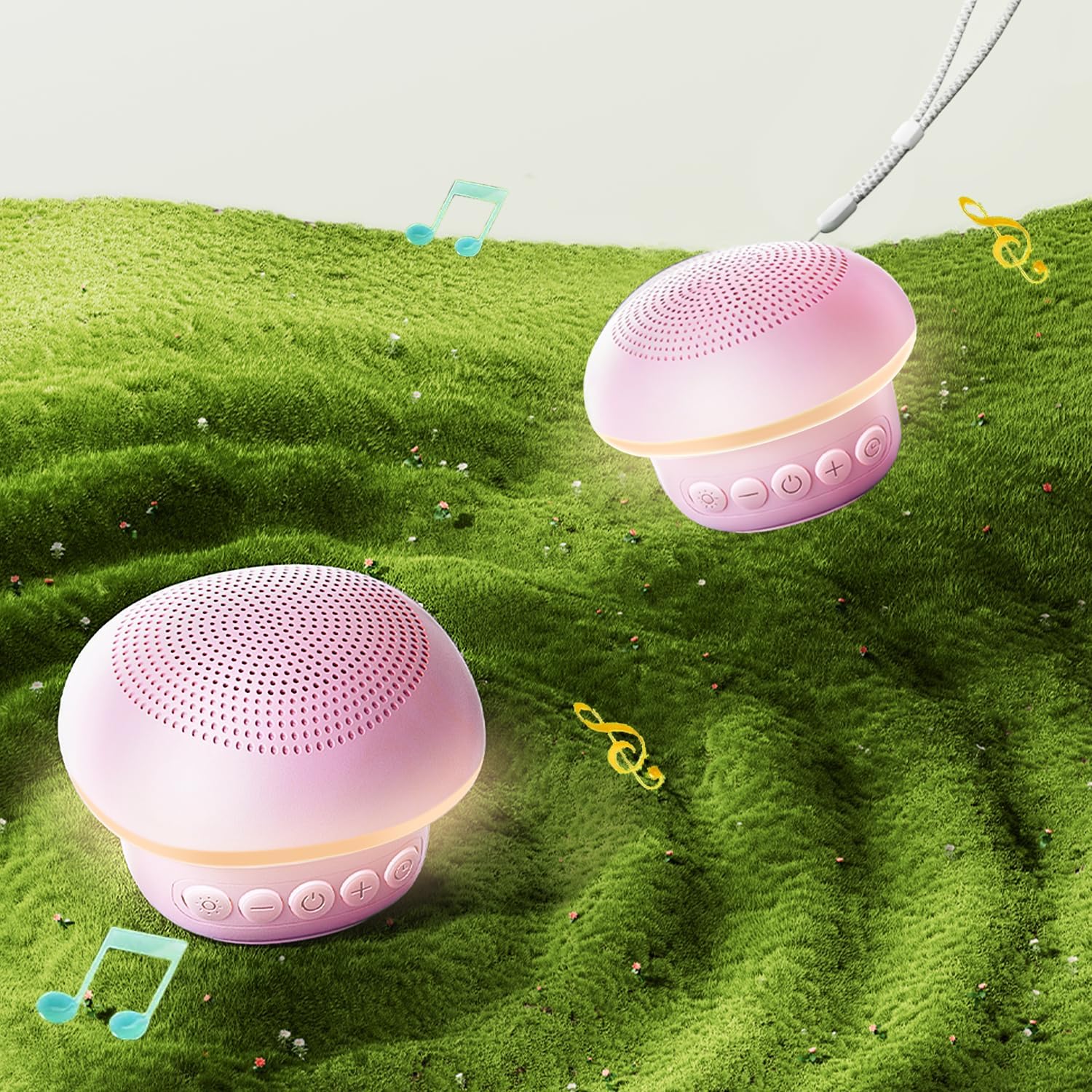 Portable White Noise Sound Machine for Baby Adults, 20 Soothing Sound & 30-Level Volume, 48H Runtime with 30/60/90min Timer, Memory Recall, Soft Night Light for Sleep, Home, Travel, Easy to Pocket