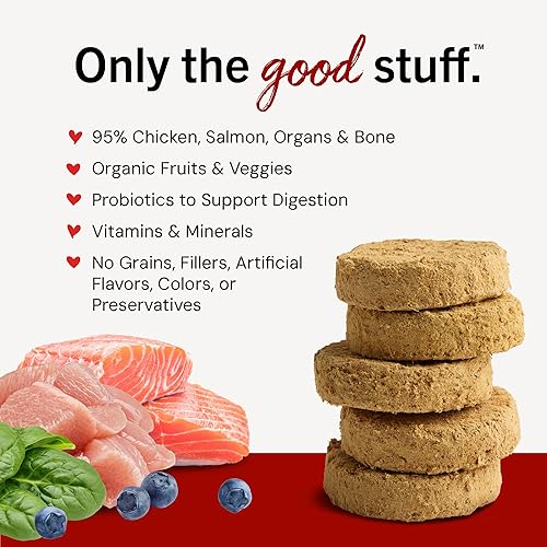 Miniatura 4 de Stella & Chewy's Hamburguesas crudas liofilizadas  Hechas para cachorros  Sin granos, rica en proteínas, perfectamente receta de pollo y salmón