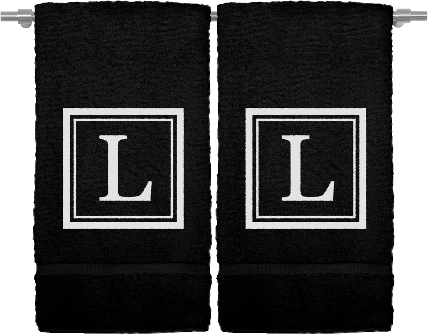 Monogrammed Hand Towel, 16 x 30 Inches Set of 2