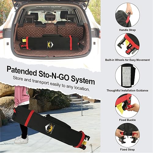 Miniatura 9 de CROWN SHADES Tienda de campaña desplegable de 10 x 10 pulgadas, con bloqueo central, toldo comercial instantáneo con tela revestida de plata 150D,