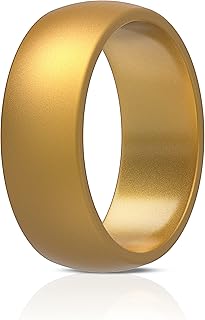 ThunderFit Silicone Wedding Rings for Men, Rubber Engagement Bands 8.7mm Wide 2.5mm Thick - 1/2/3/4/5/6/7/12/16 Variety Multipack