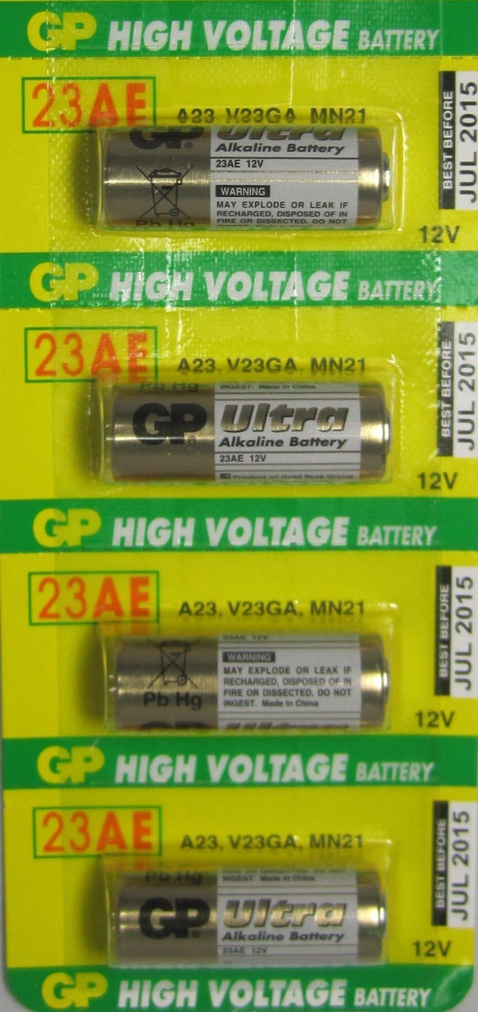 4 23A 12V Alkaline Batteries