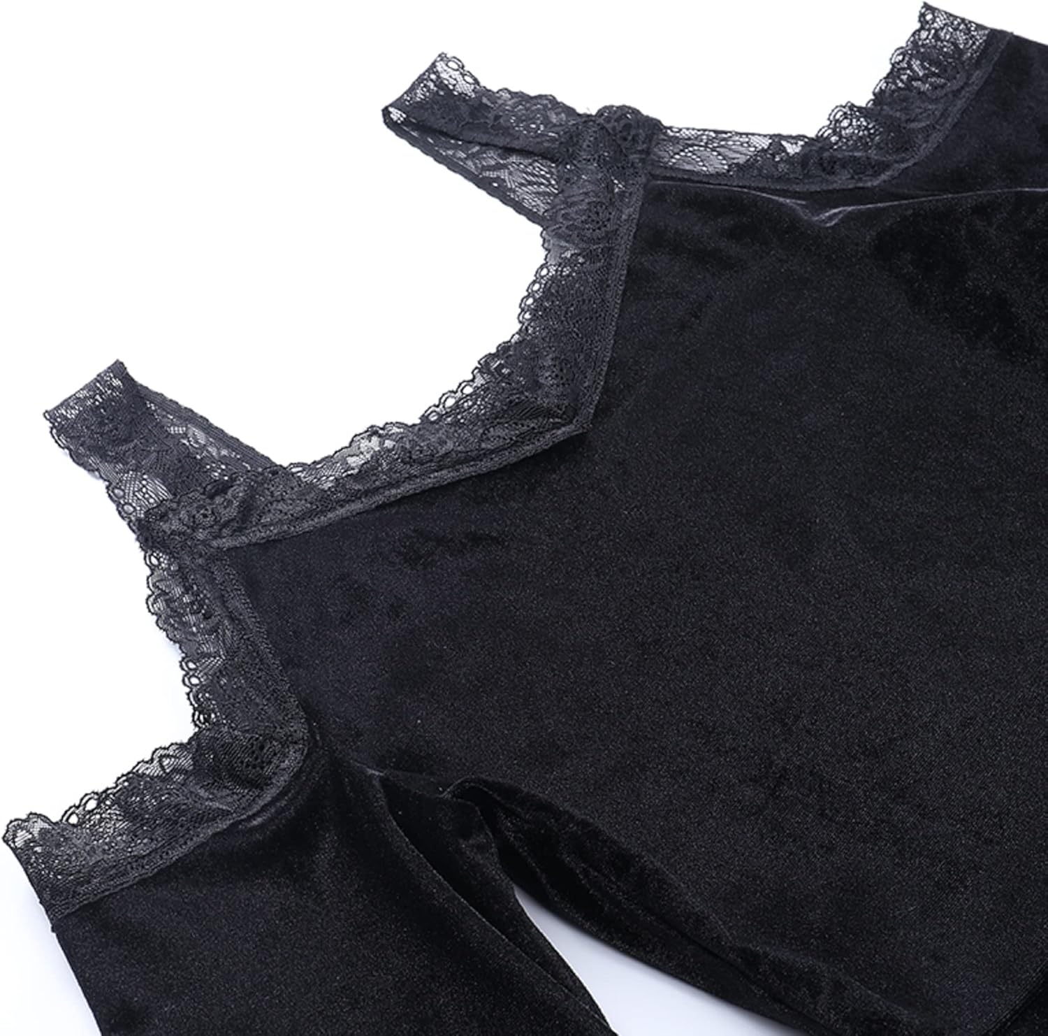 TSMNZMU Gothic Velvet Halter Dress Long Flare Sleeve High Waist Fairy Lolita Dresses Punk Grunge Vintage Vampire Clothes - Image 7