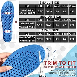 Ailaka Height Increase Insoles for Men Women, Honeycomb Shock Absorbing Cushion Shoe Height Insoles Men Women, Replacement Sports Shoe Inserts