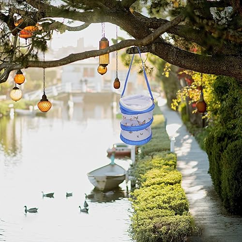 Miniatura 7 de Vaguelly Mariposas Mini y Habitat Cage Portable Net Observation Cage para niños Juguetes al aire libre