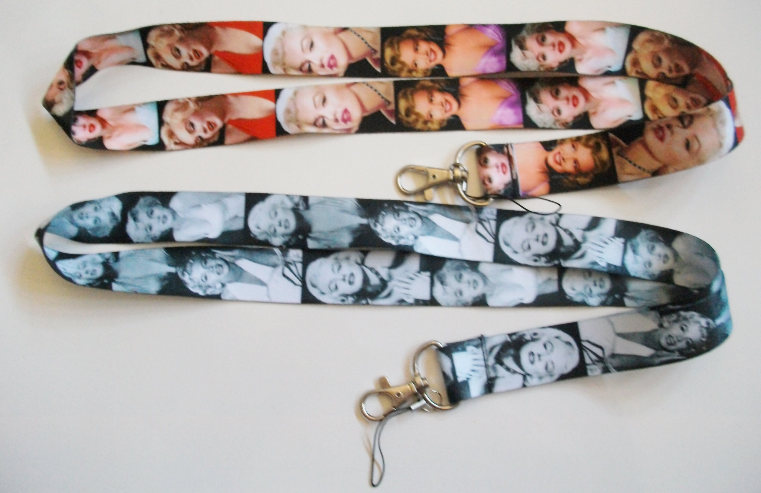 2 Marilyn Monroe Lanyard Key Chain Holder Set