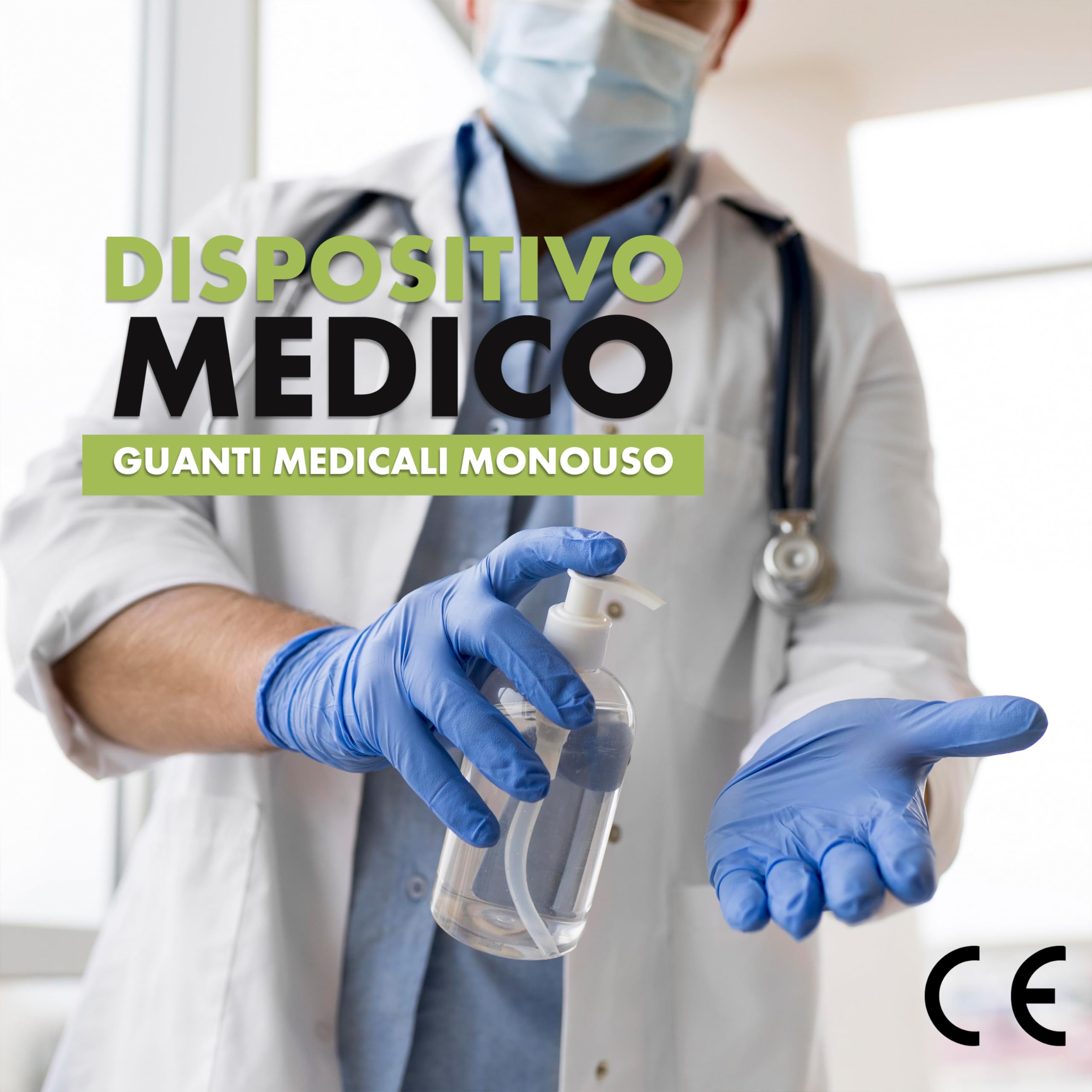 1000 Guantes de Nitrilo Desechables M Azul, No Alergénicos Gr. 4.0, Sin Polvo, Sin Látex, Buenos para Esteticistas, Tatuadores, Talleres y Aplicaciones Médicas (M, Azul)
