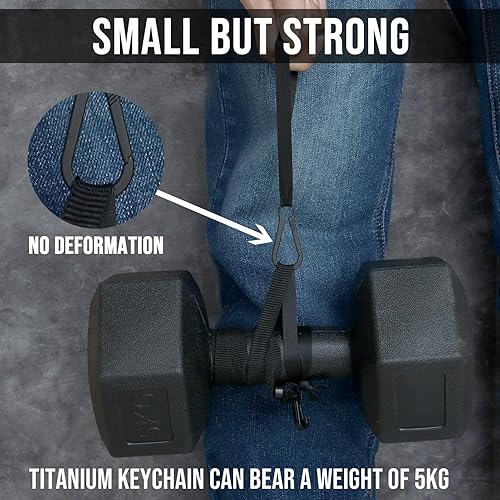 Miniatura 8 de Haxtec Mini juego de dados con estuche de dados para llavero y clip de titanio para llaves