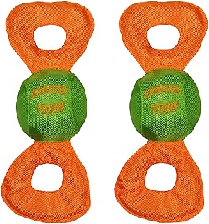 Jolly Pets 2 Pack of Jolly Tug Dog Toys, Large, Assorted Colors