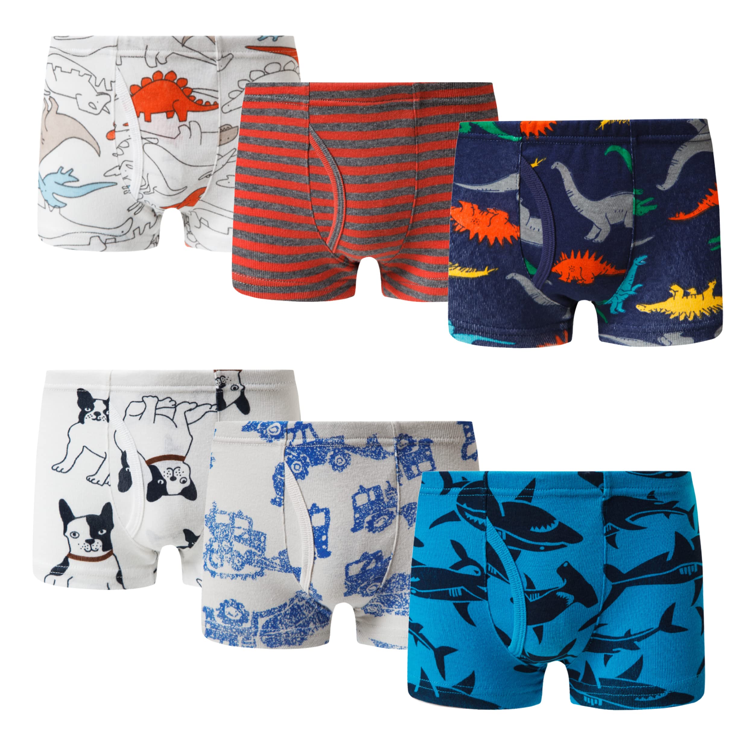 CHOCO MOON LITTLE BOYS COTTON BRIEF SOFT UNDERWEAR MULTIPACK