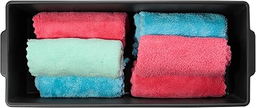 Miniatura 5 de Madesmart Organizador de almacenamiento multiusos de plástico con asas, contenedor de almacenamiento portátil para debajo del fregadero y gabinete,