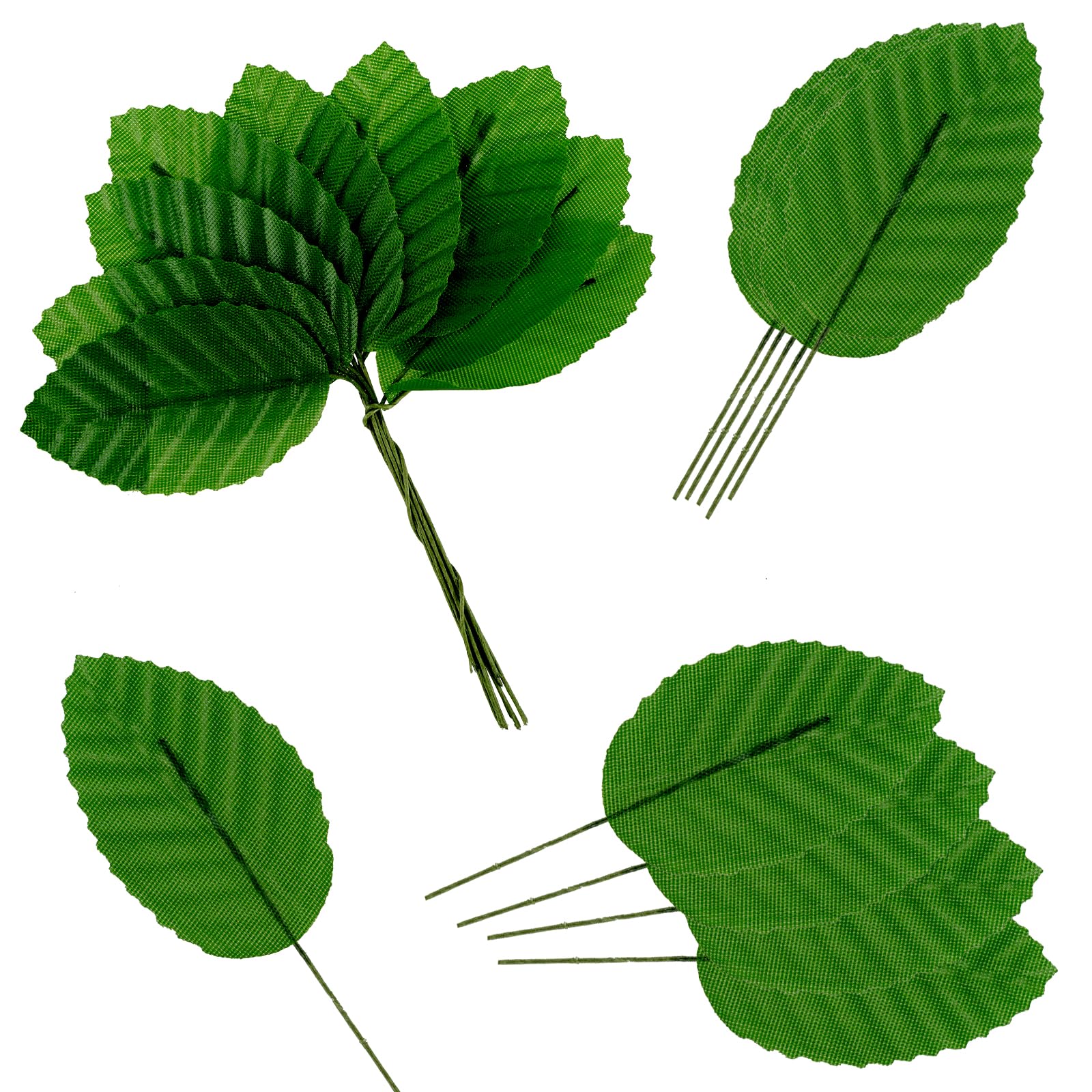 HekouJiub 200 Pcs Fake Leaves, Single Artificial Leaves for Decoration