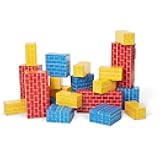 Melissa & Doug Jumbo Extra-Thick Cardboard Building Blocks - 40 Blocks in 3 Sizes