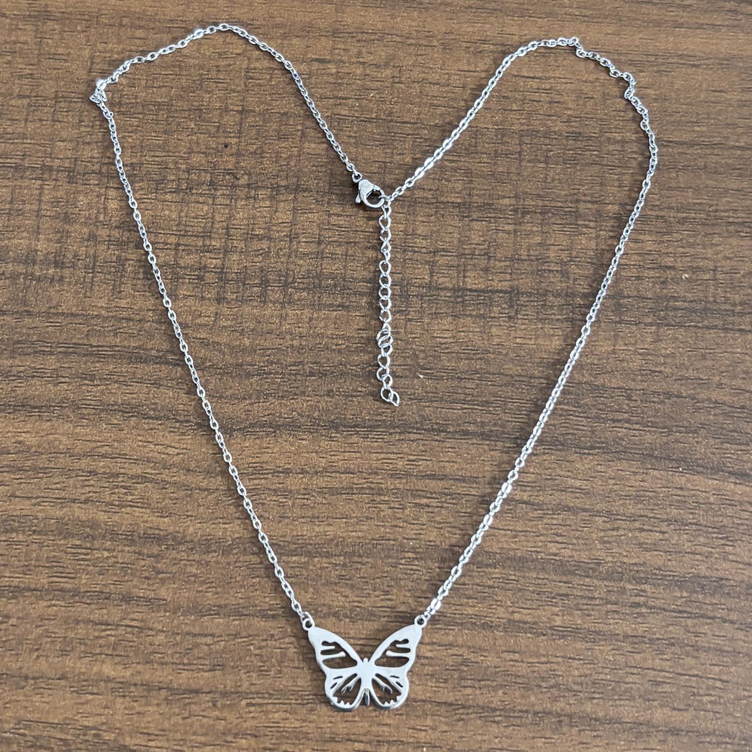 POYAMUSE 18K Gold Plated Butterfly Pendant Necklace for Women, Simple Butterfly Pendant Necklace Jewelry for Women - Image 2