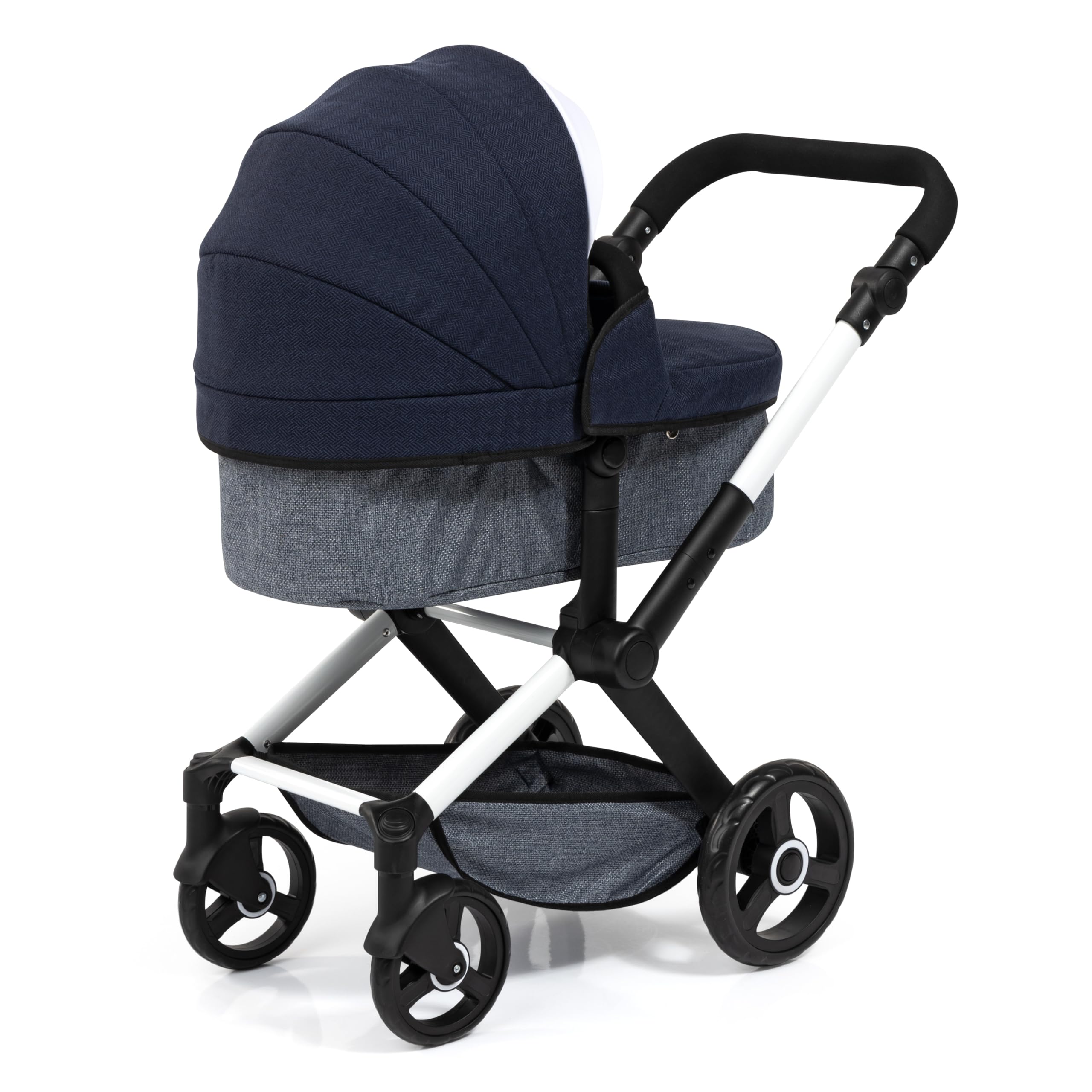 Bayer Design 17081AA Poppenwagen XEO, verstelbaar duwstang, transformeerbaar als jogger, zwenkbare wielen, tas