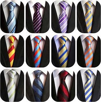 WeiShang Classic Men's Silk Tie Necktie Woven JACQUARD Neck Ties