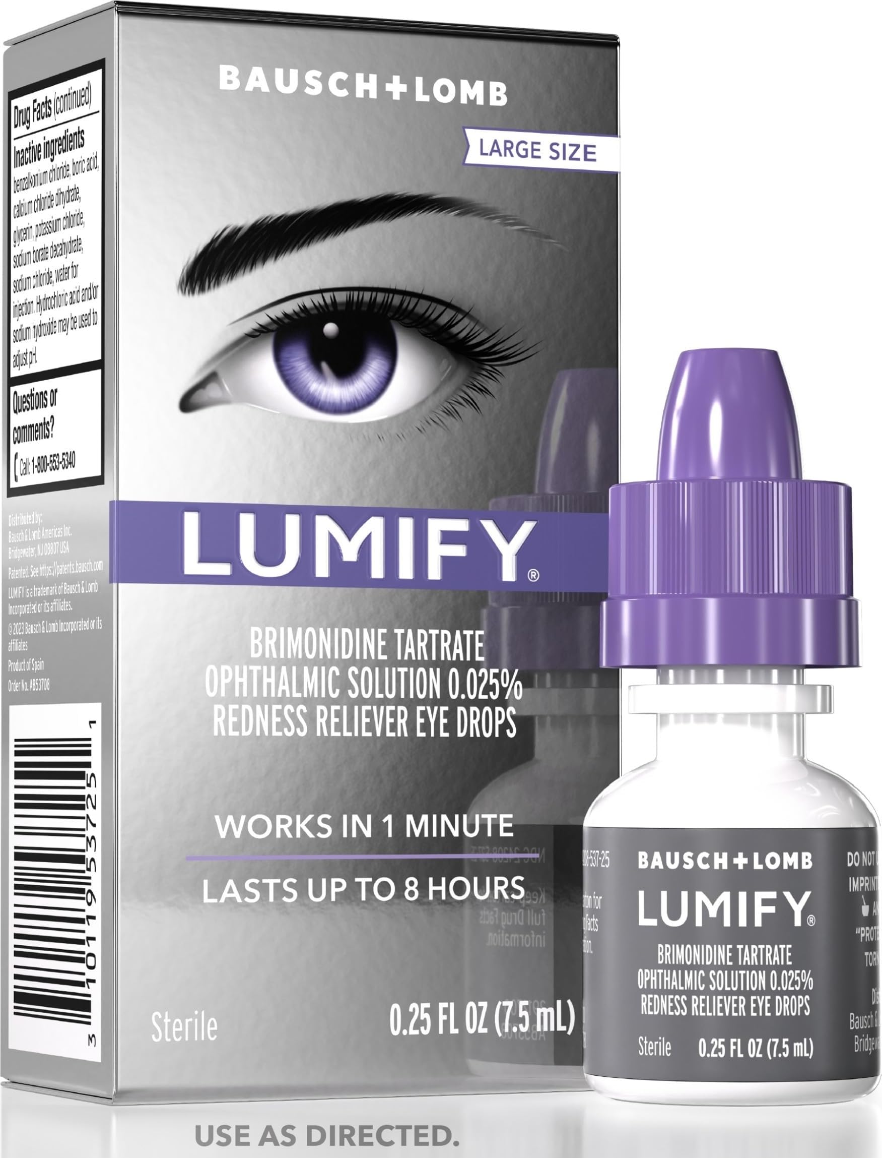 1 Pack of LUMIFY Redness Reliever Eye Drops