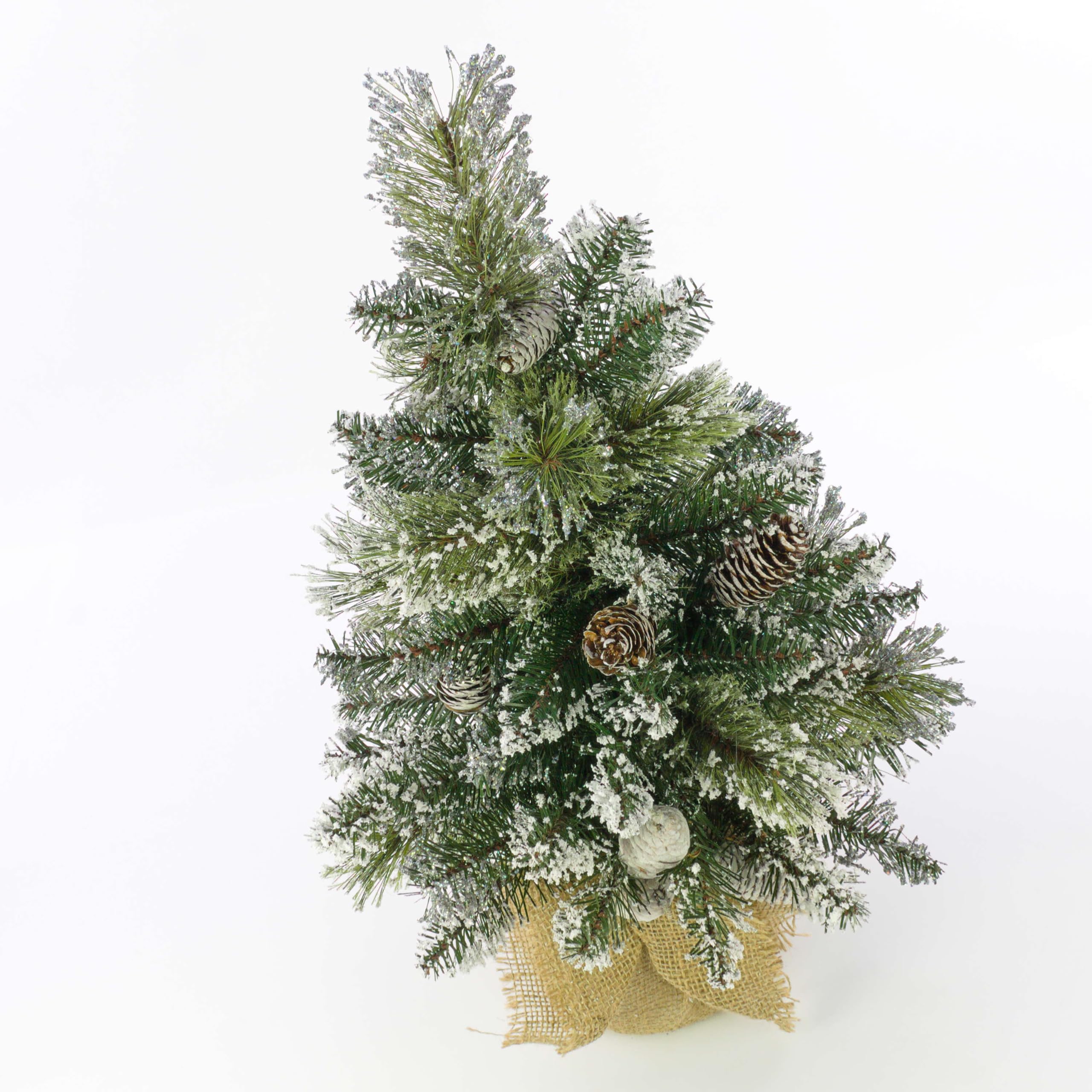 artplants.de Sapin Artificiel Riga, Neige Artificielle, 60cm, Ø 40cm