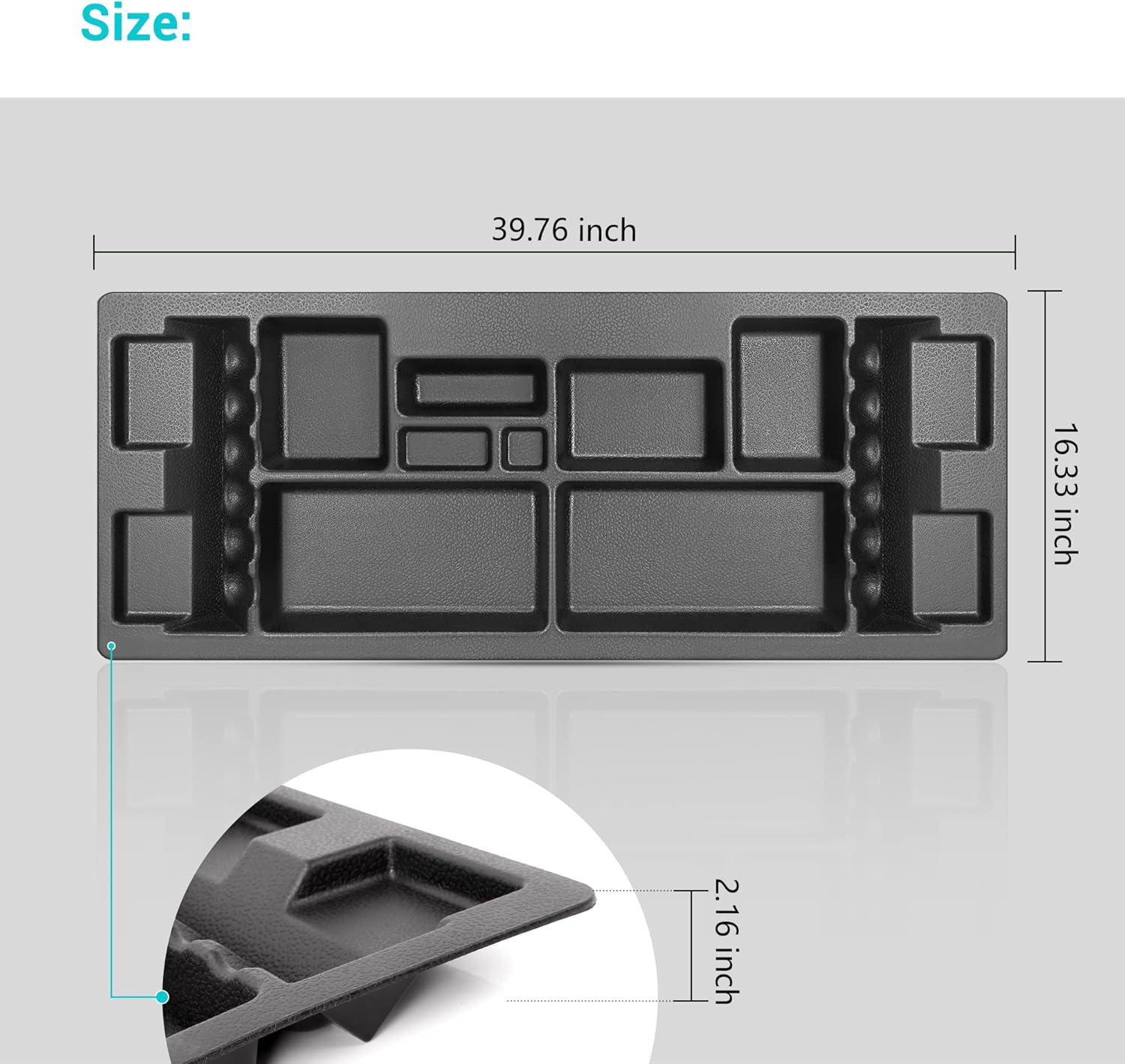 10L0L Golf Cart Under Seat Storage Tray Fits EZGO TXT, RXV, Club Car DS, Club Car Precedent, Yamaha G29, Electric Vehicle with Original Trojan Battery Underseat Organizer Container Holder Plate