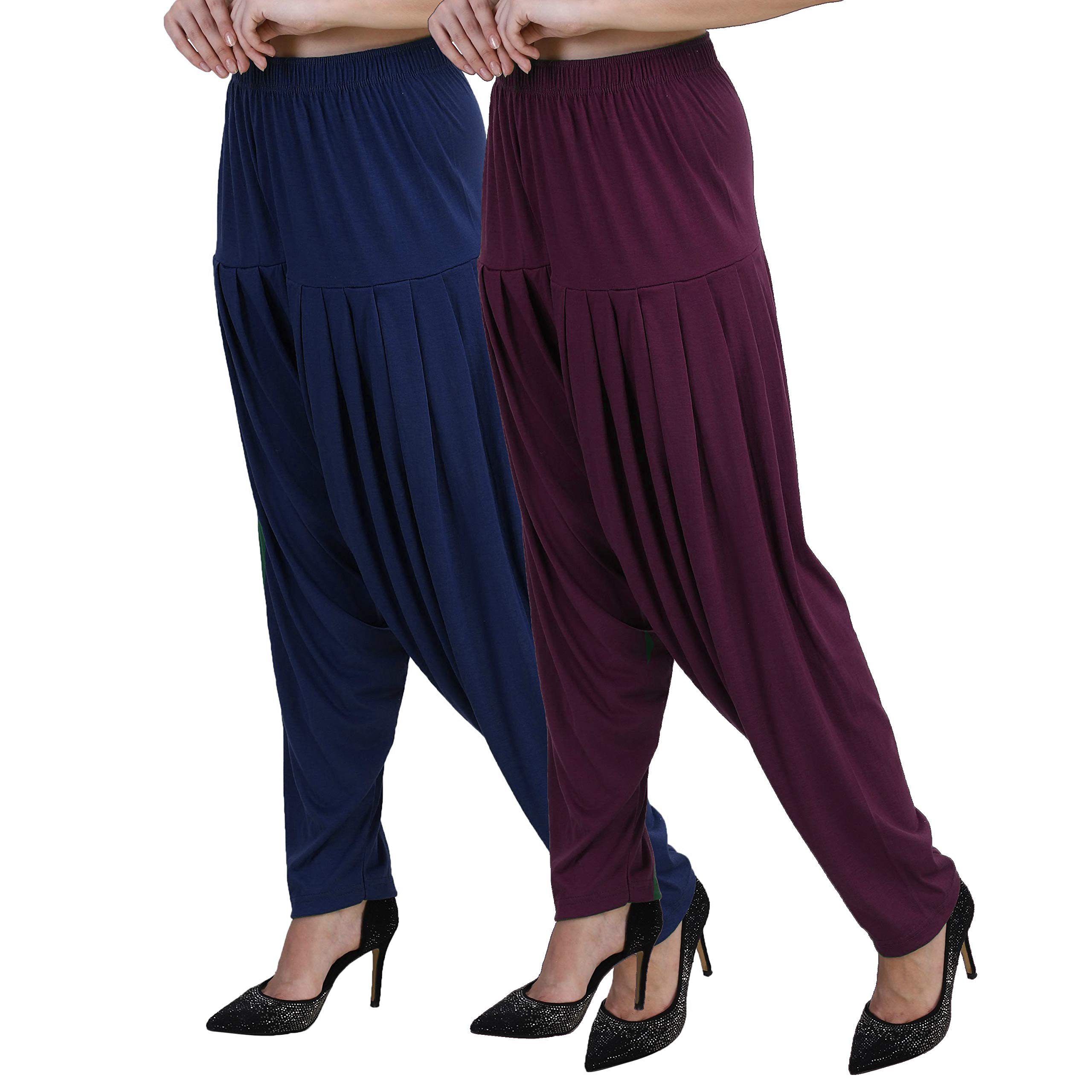 casuals Women’s Viscose Patiala Pants Stylish Bottom Wear for Every Occasion Combo 2-picture-23