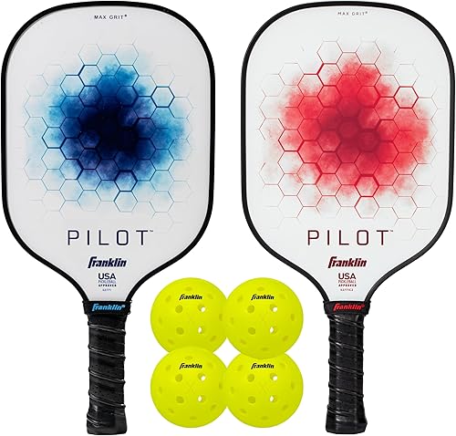 Franklin Sports Pala de pickleball  Raqueta de pickleball con núcleo de polipropileno piloto  Pala de pickleball oficial aprobada por Estados Unidos