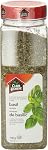 Club House Basil Feuilles, Kosher, Arôme à la menthe, Mélange de feuilles séchées, Compliment parfait aux tomates, Verts, Salades, Soupes, Oeufs, Poisson, Viande & Sauces pizza/Pasta, 190g