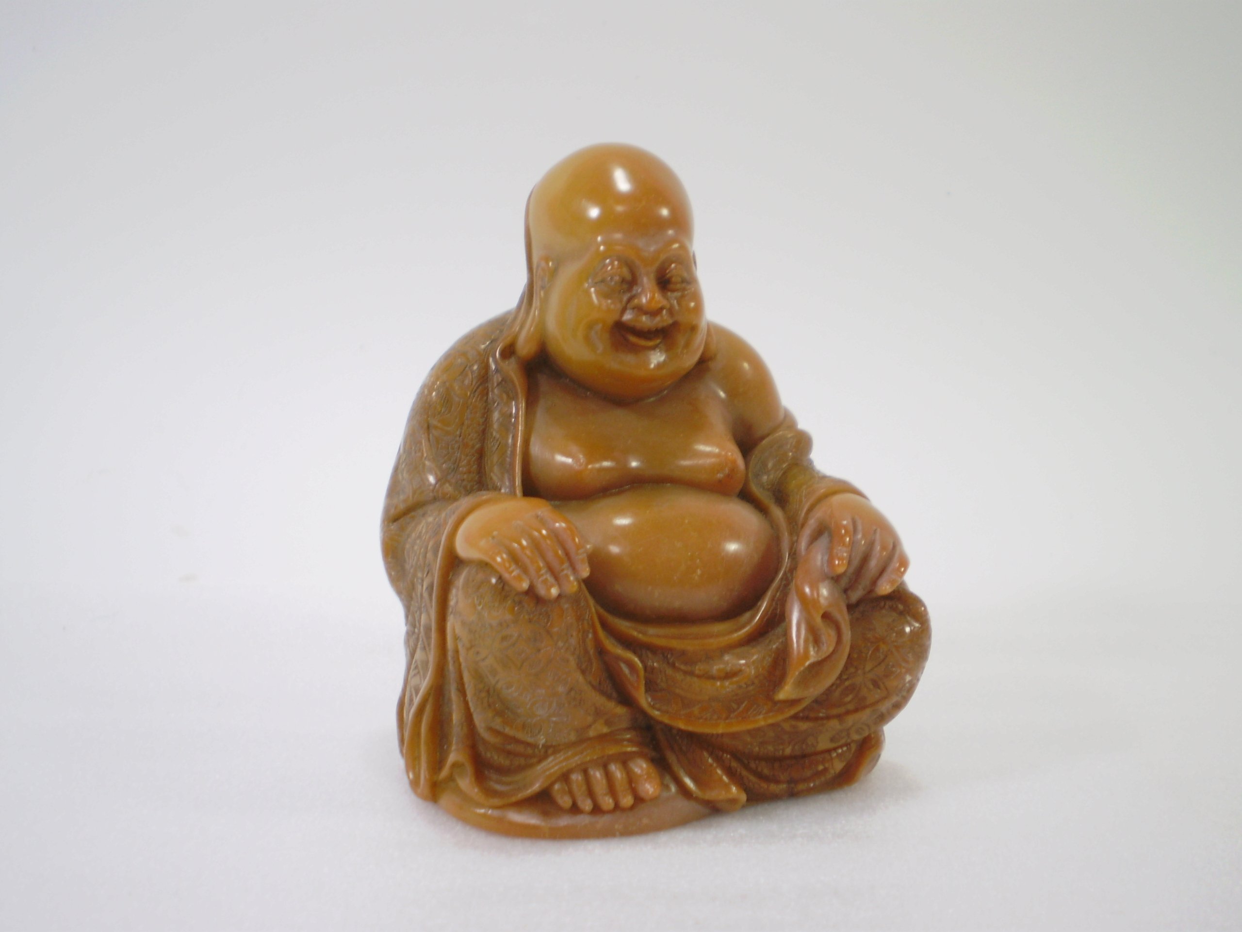 Amazon | 【逸品・希少】七福神 布袋坐像 寿山石彫刻 | 風水堂 | 仏像