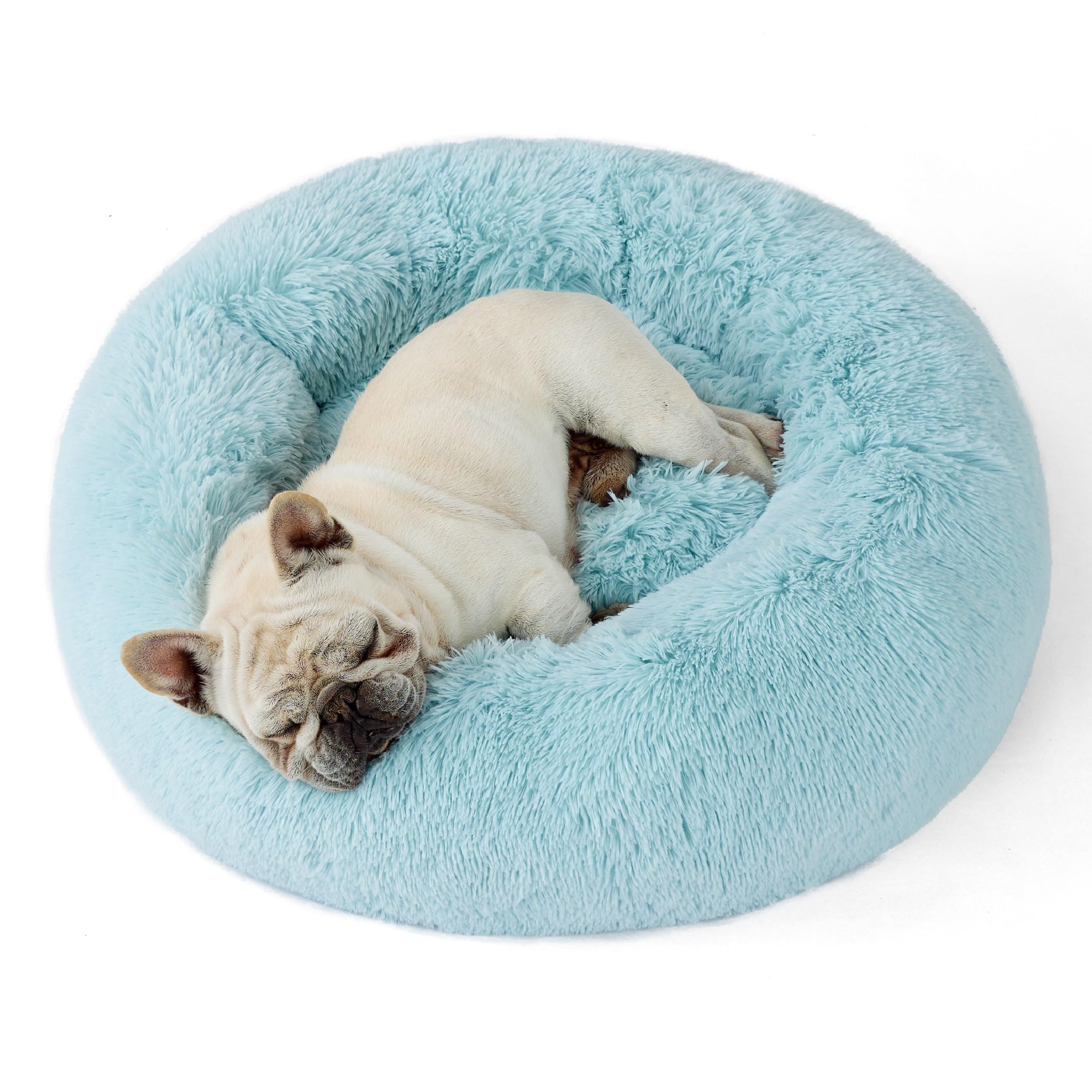 Bedsure Calming Dog Bed Medium Size Dog Donut Washable Pet Bed,30ins