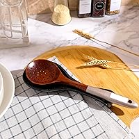 Vista 6 de Patelai Soporte de Cuchara Cerámico Soporte de Cuchara para Estufa para Cocina Accesorios de Barra de Café Regalo de Navidad (Negro, Estilo Clásico)