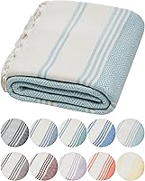 Vista 16 de DEMMEX Organic Diamond - Toalla turca de baño y playa 100% algodón turco certificado Oeko-TEX, ultra suave, de secado rápido, ligera, toalla