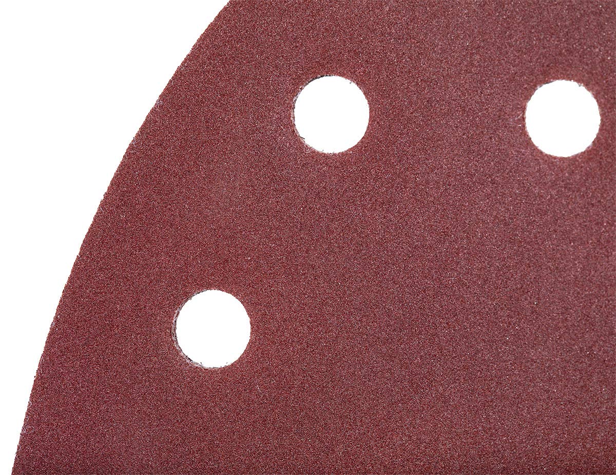 YoiYee 800 Grit Delta Sanding Sheet, Hook and Loop Triangle Sandpaper Pad, Sand Paper Disk, 6 Holes, 93 x 93 x 93mm, 20 Pack - Image 4