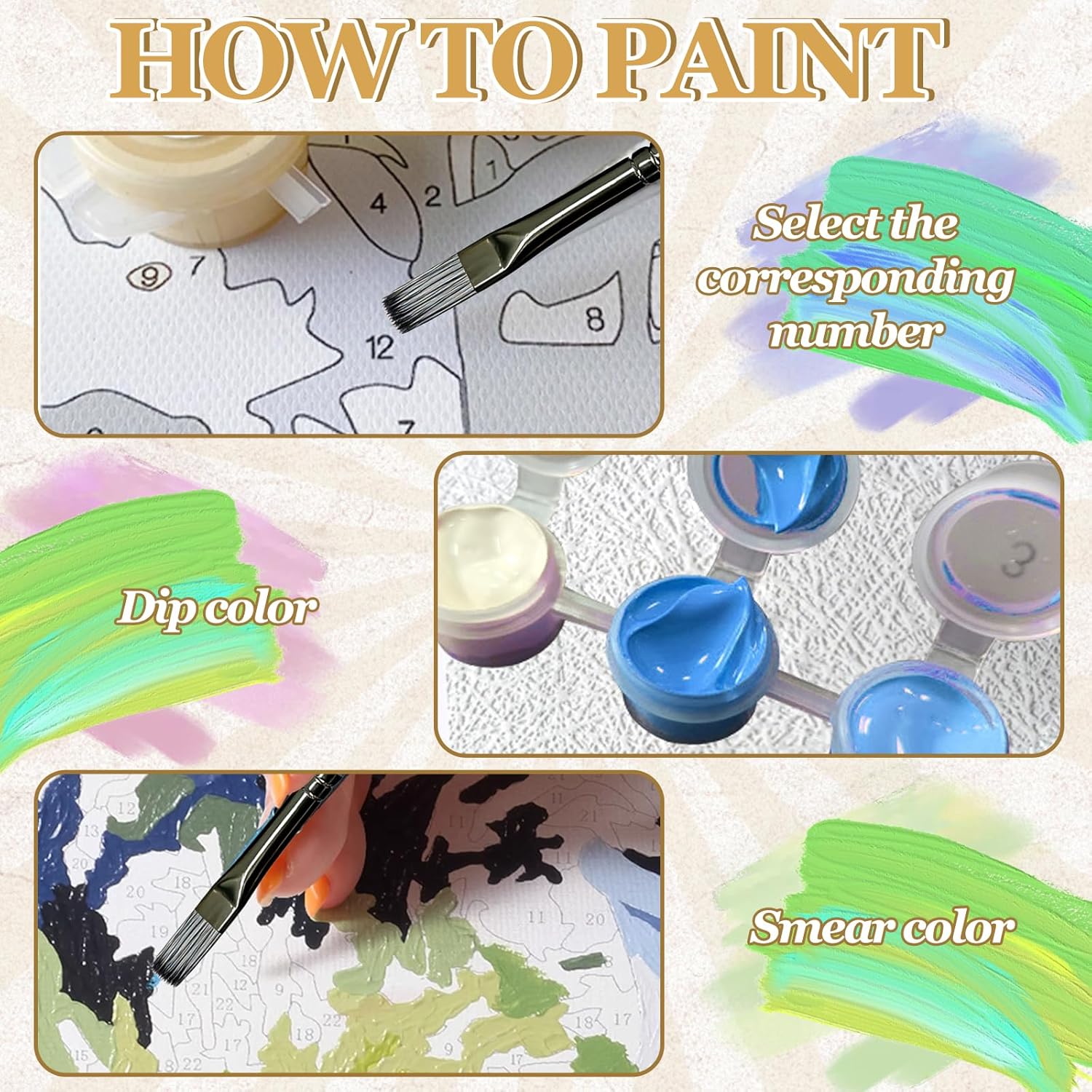 OLDEGG Rose Flower Canal Framed Paint by Numbers Kit for Adults,DIY Acrylic Painting By Numbers Set with Complete Art Supplies,1Pack Paint by Numbers Kit for Adults Home Wall Decor Art Gift 12x16inch
