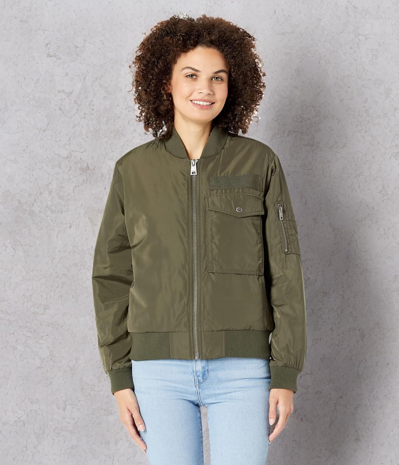 Levi's Womens Levi's Women's Utility Flight Bomber Jacket - Image 5