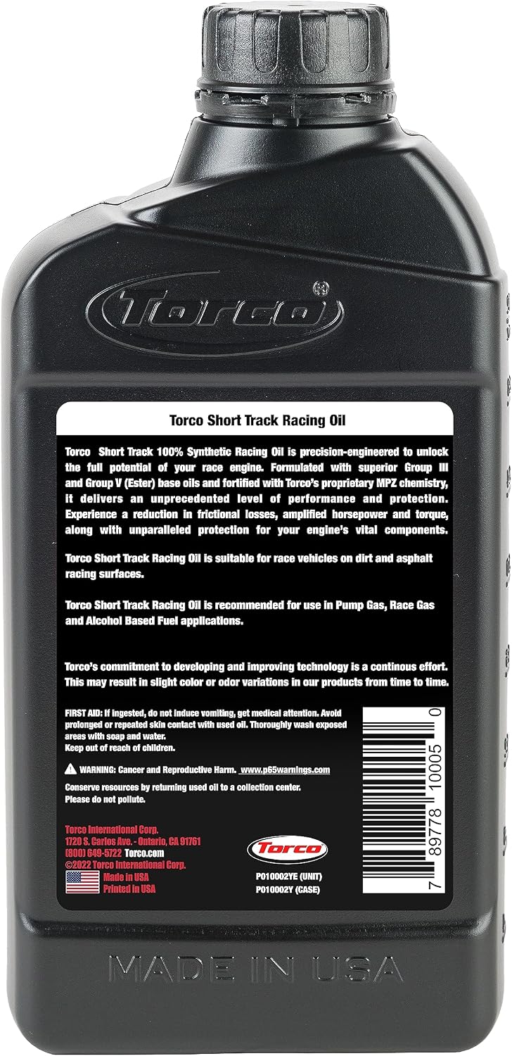 Torco STRO Short Track Racing Oil (5W-50)