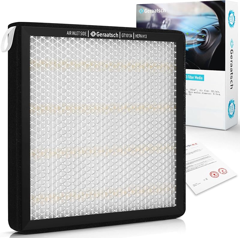 Filtro de cabine HEPA H13 com carvão ativado Geraatsch CF10134 para Acura e Honda – 1 unidade