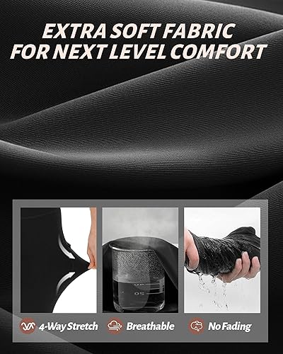 Miniatura 40 de NexiEpoch - Paquete de 4 leggings suaves para mujer, con bolsillos, control de abdomen y cintura alta, pantalones capri para yoga y ejercicio