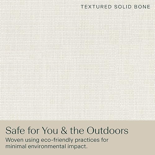 Vista 111 de Honeycomb - Asiento profundo para exteriores, 24 pulgadas de ancho x 23 pulgadas de profundidad, cojín para silla de exterior, rayas marfil y negro