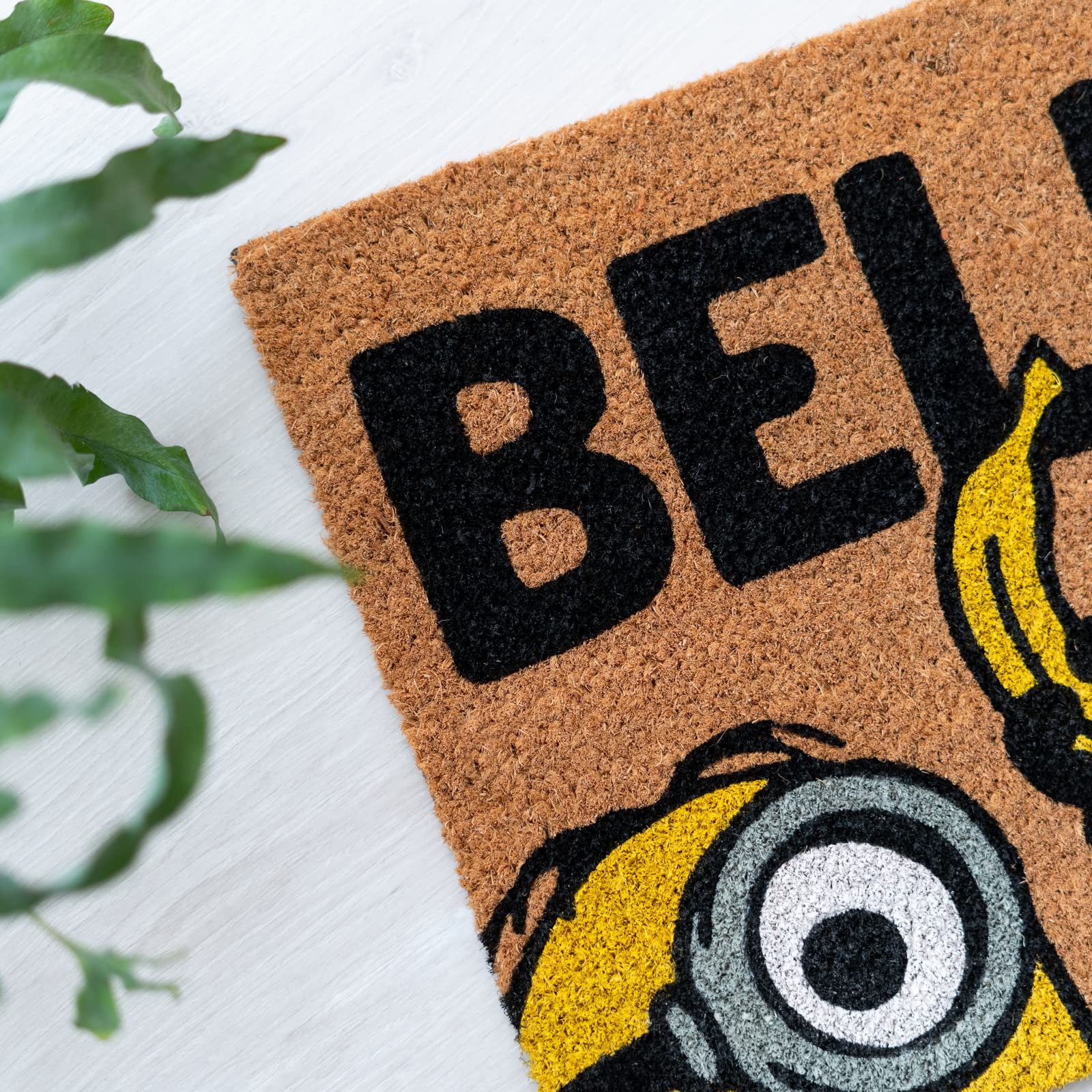 Grupo Erik Minions Wycieraczka | 40 x 60 cm | Włókno Kokosowe | 100% Ekologiczna | Do Użytku Wewnętrznego i Zewnętrznego | Prezenty z Minionkami