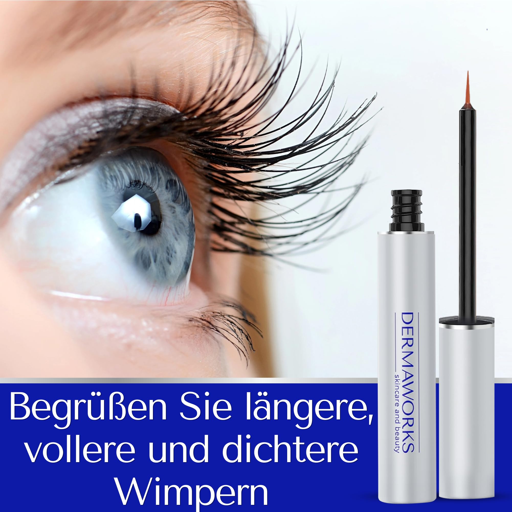 SPECTACULASH WIMPERNSERUM HORMONFREI XL - Leistungsstarkes Wimpernserum mit Peptidformel für Natürlich Längere und Vollere Wimpern - Lash Serum Wimpern Serum Wachstum Testsieger 8ML von DERMAWORK