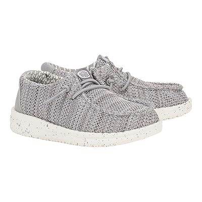 Hey Dude Kids Wally Stretch Sox (Toddler) Boys Shoes Grey