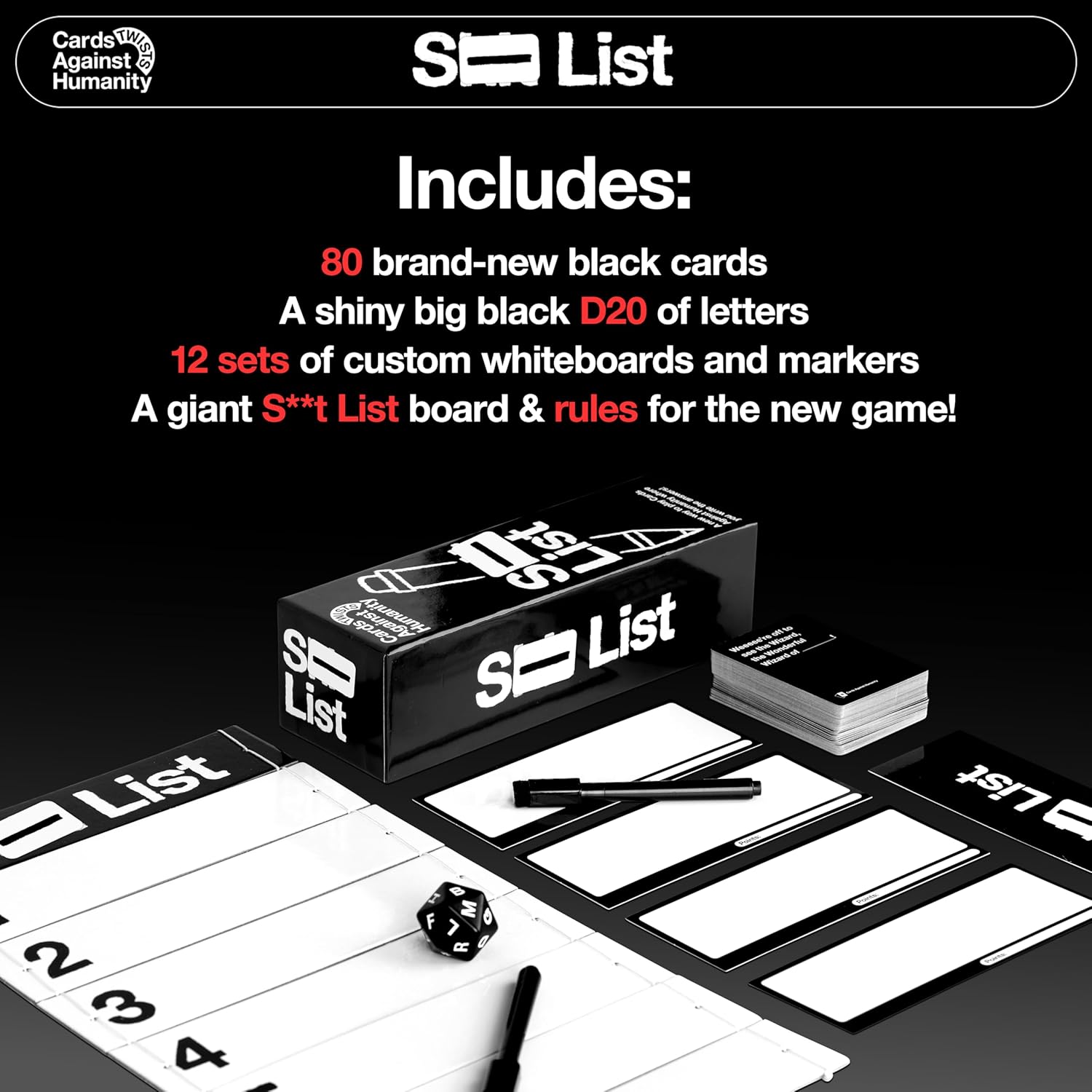 Cards Against Humanity: S⸺ List • A New Twist on The Classic Adult Party Game • New Expansion, Plus a Whole New Way to Play Where You Write Your own Answers - Image 4