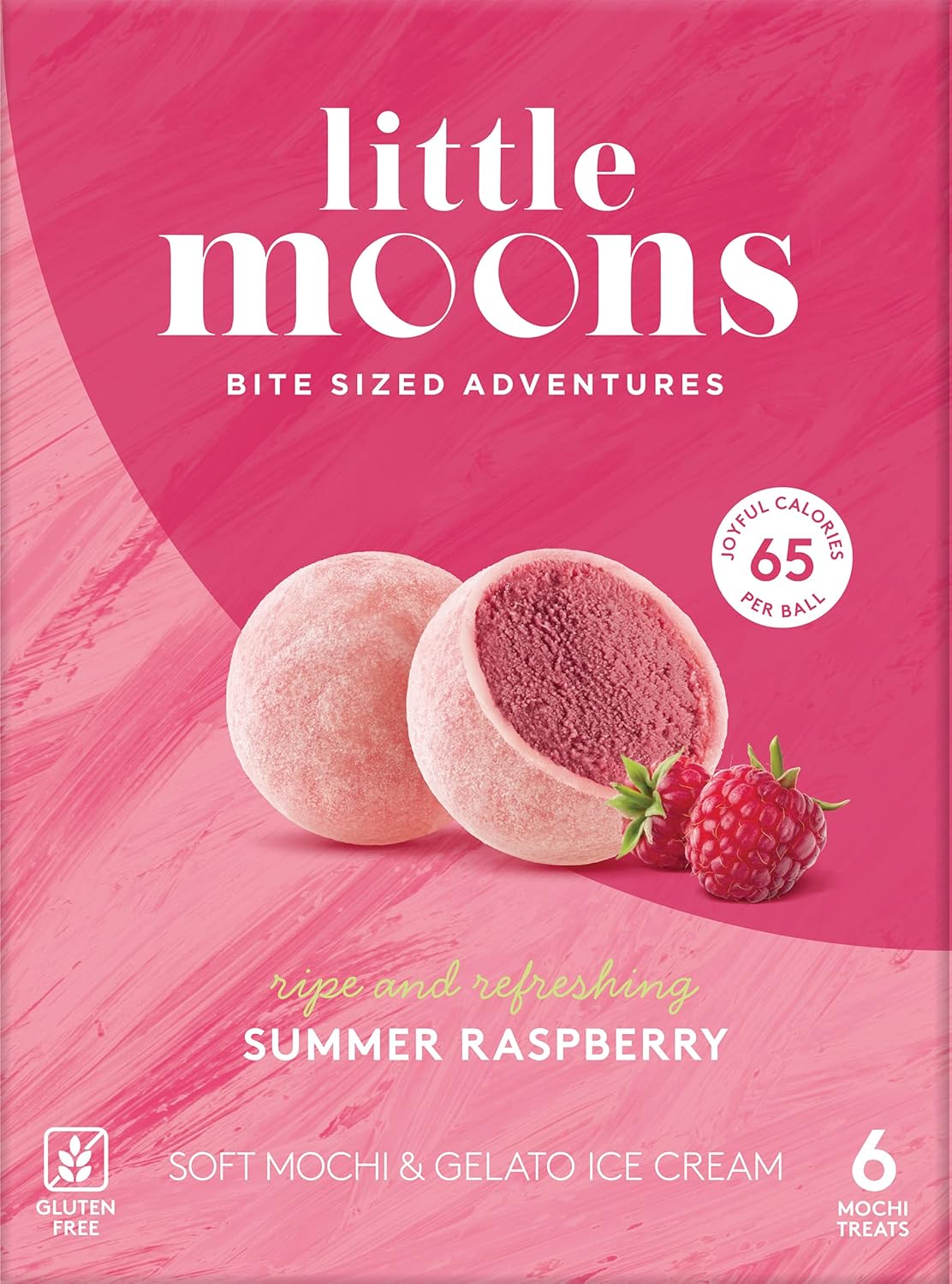 Little Moons Summer Raspberry Mochi Ice Cream 6 X 32 G Frozen Amazon Co Uk Grocery