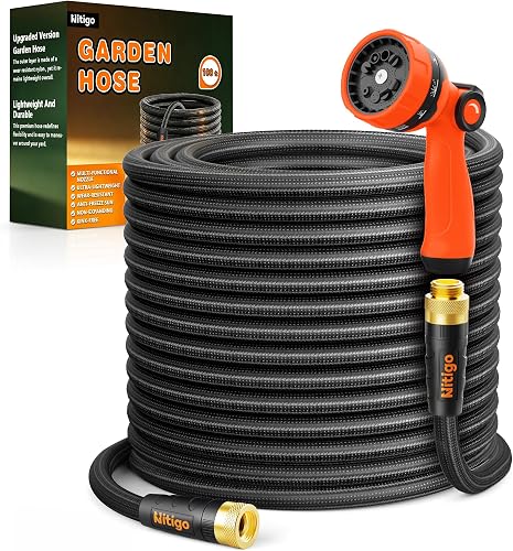 Ultra Lightweight Garden Hose 100FT for Yard, Outdoor
