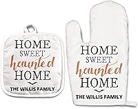 Vista 15 de Lemon - Juego de manoplas de horno personalizadas y soporte para ollas Mitón de horno Soporte para ollas Regalos de cocina Inauguración