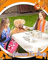 Vista 5 de Jexine Boas de plumas artificiales esponjosas, 8 piezas, decoración para disfraz de boda, suministros de fiesta de té